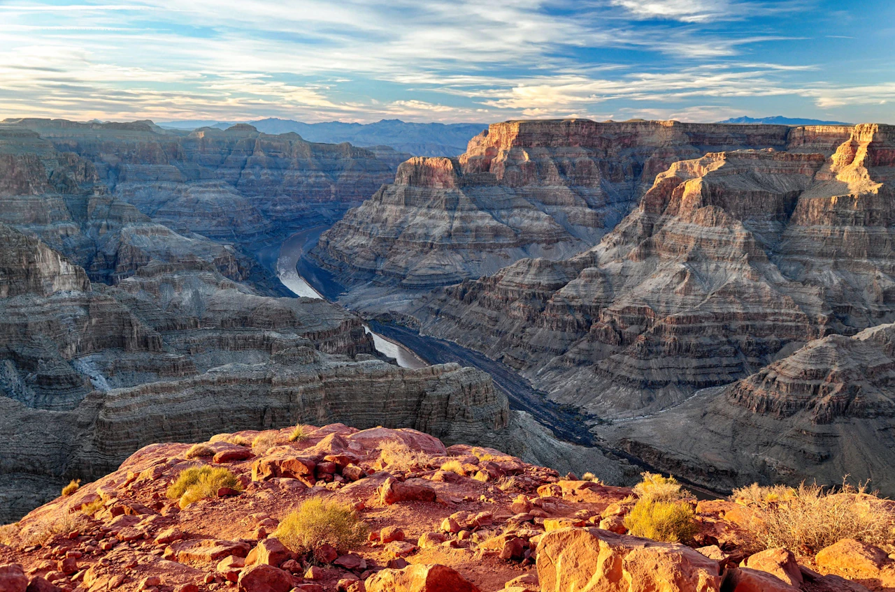 Rote Gesteinsschichten im Grand Canyon